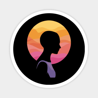 Sunset t-shirt Magnet